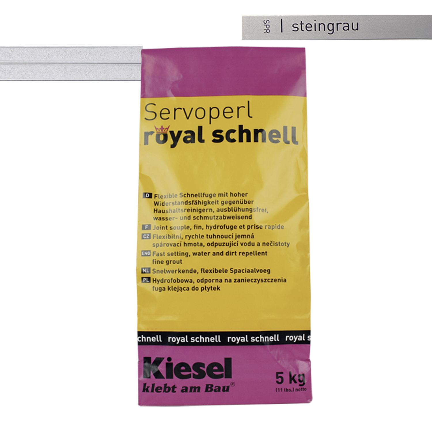 Fliesenfugen für Bodenfliesen Wandfliesen und Mosaikfliesen Servoperl royal schnell 5KG-BEN10013.8