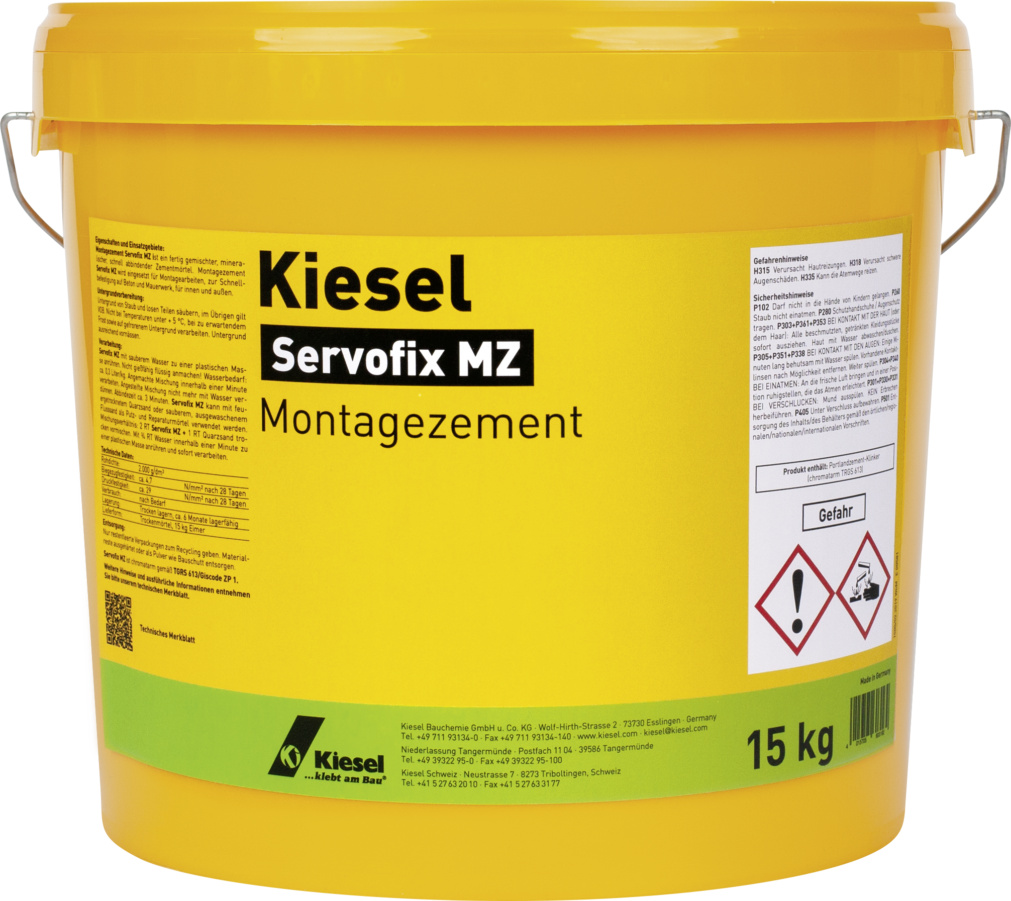 kiesel Servofix MZ – cement montażowy 15 kg