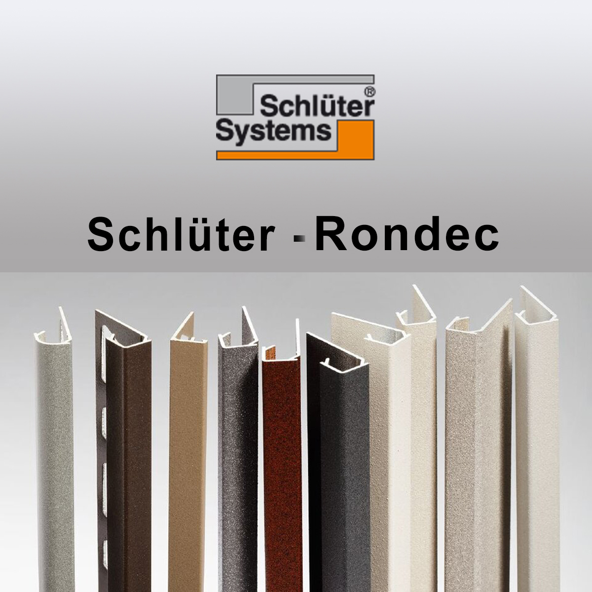 Szyny do płytek 10 mm profil do płytek Schlüter Szyna Rondec ze stali nierdzewnej 2,5 mb