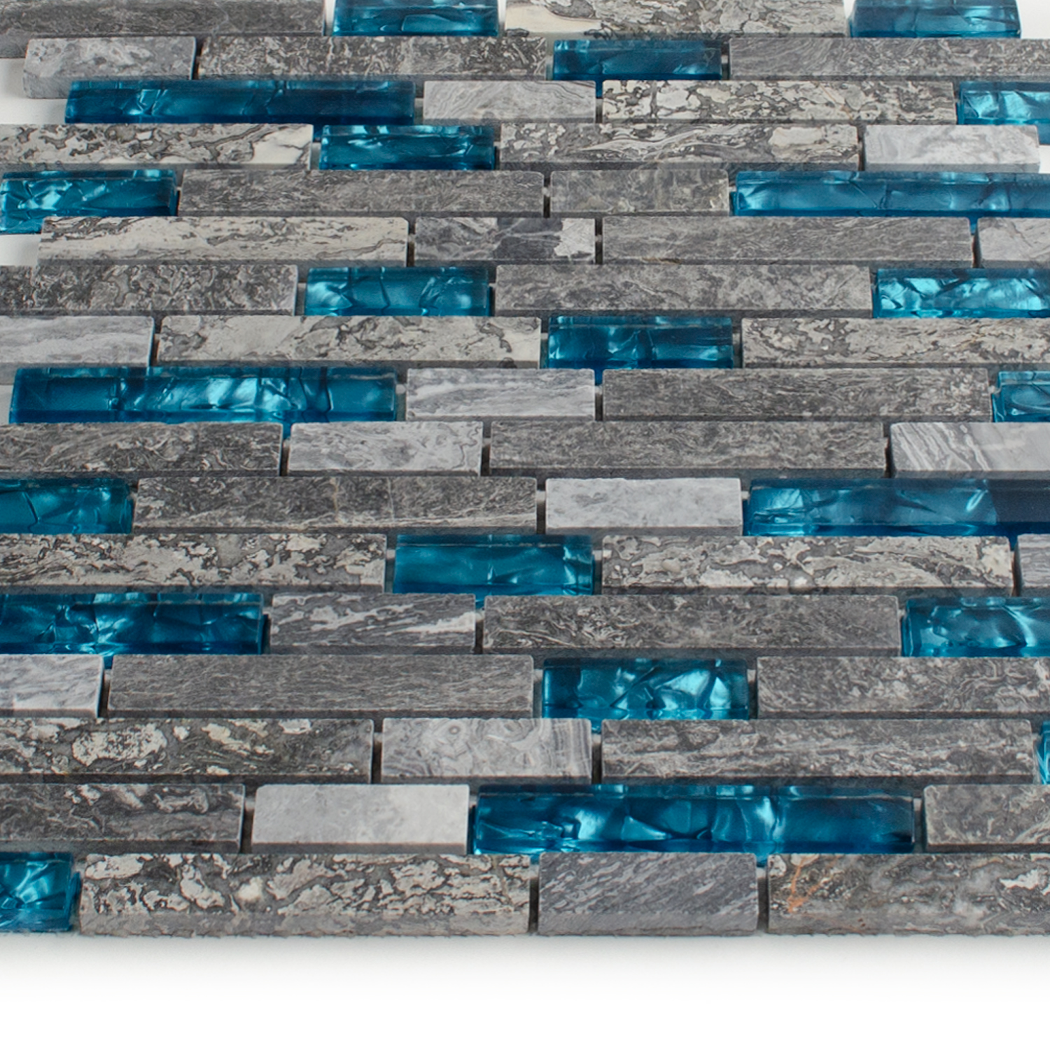 Mozaika szklana Niebieska Mozaika z kamienia naturalnego Abigal