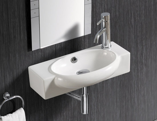 Handwaschbecken Keramikwaschbecken 50,5 x 27 x 12,5 cm-BEN10291 Handwaschbecken Keramikwaschbecken 50,5 x 27 x 12,5 cm-BEN10291