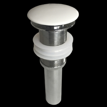 Ablaufgarnitur mit Bouncing Pop-up Excenter aus Keramik in weiß-BEN10378 Ablaufgarnitur mit Bouncing Pop-up Excenter aus Keramik in weiß-BEN10378