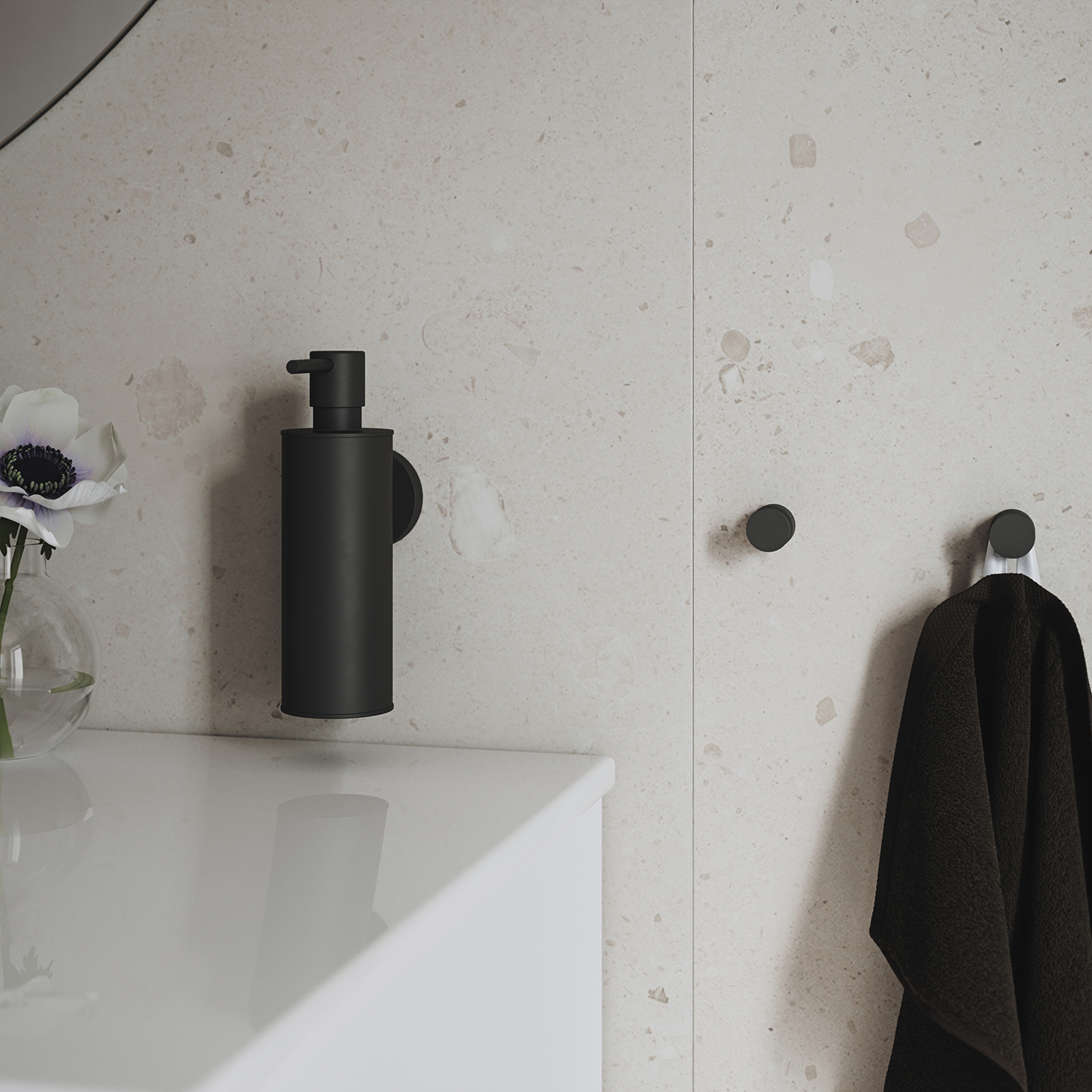Smedbo Home Serie Bad Accessoires Messing Schwarz