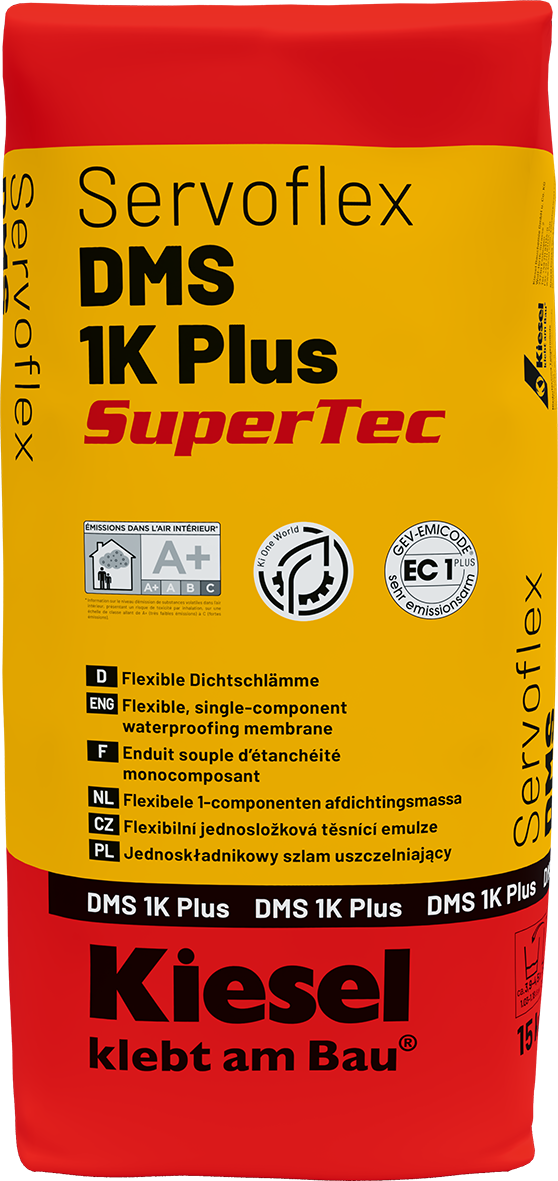 Dichtschlämme Abdichtung von Wand- und Bodenflächen Servoflex DMS 1K Plus SuperTec-BEN10037 Dichtschlämme Abdichtung von Wand- und Bodenflächen Servoflex DMS 1K Plus SuperTec-BEN10037
