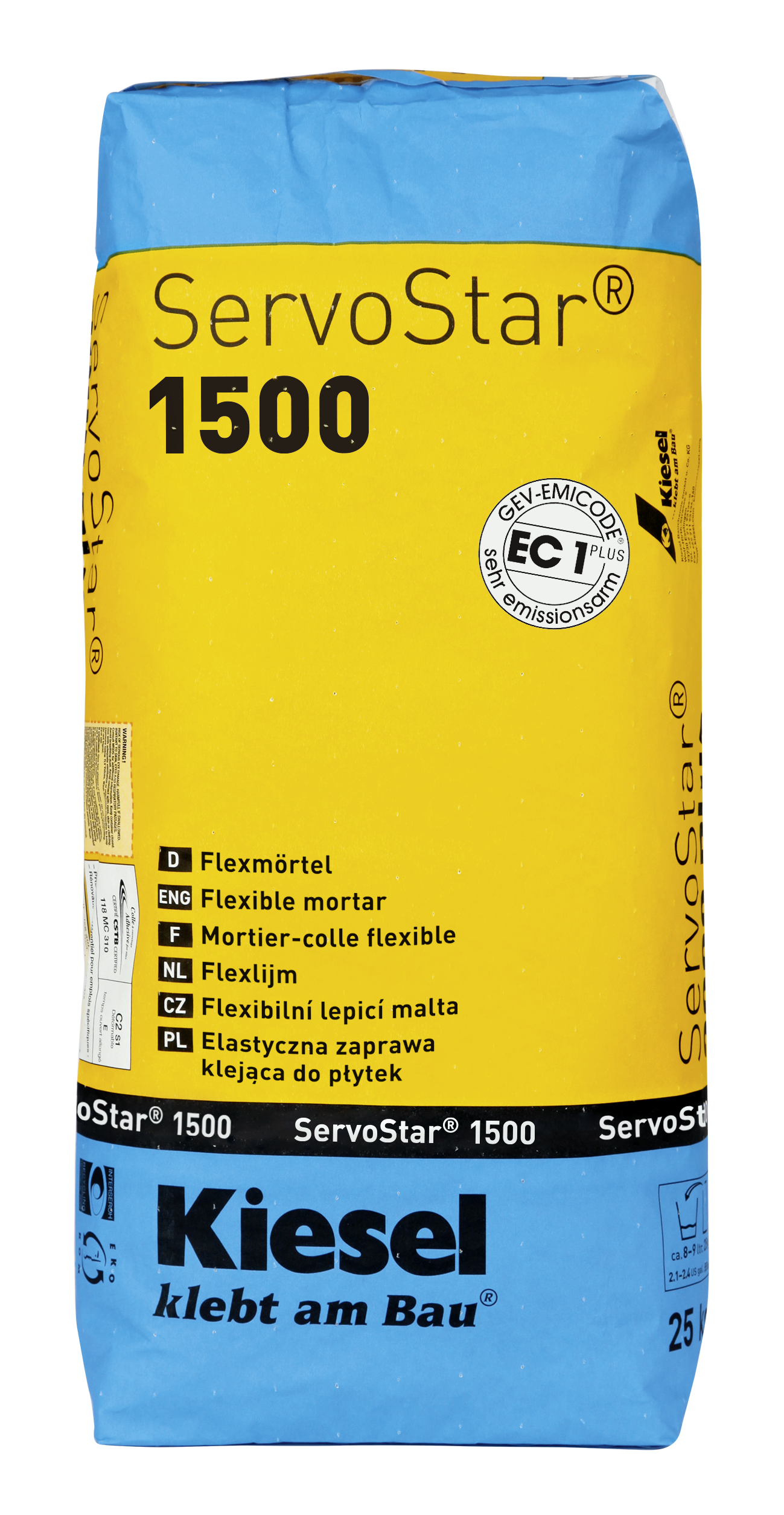 Fliesenkleber für Wandfliesen und Bodenfliesen von Kiesel ServoStar 1500 25kg-BEN10019 Fliesenkleber für Wandfliesen und Bodenfliesen von Kiesel ServoStar 1500 25kg-BEN10019