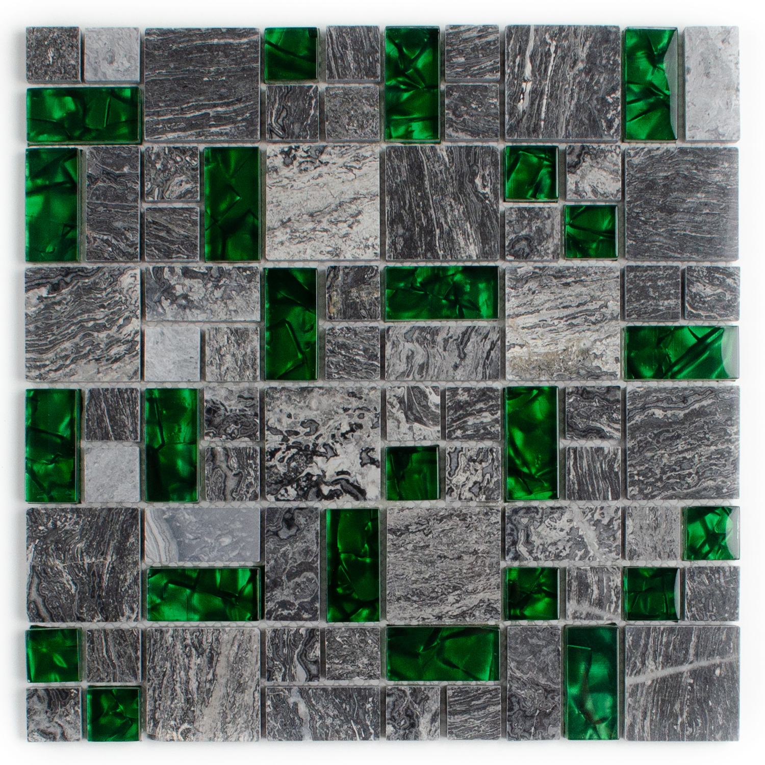 Mozaika szklana Zielona Mozaika z kamienia naturalnego Abigal