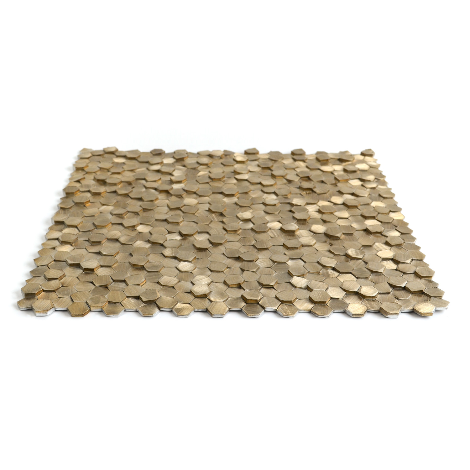 Aluminium Mosaikfliesen Medlen Gebürstet  3D-BEN10213
