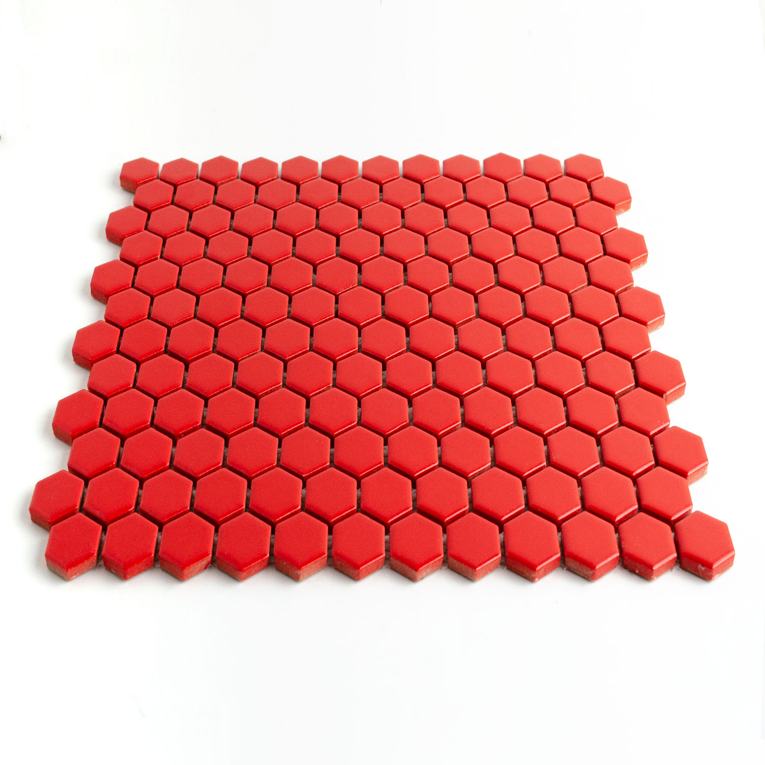 Keramikmosaik Rot Hexagonmosaik Maria Paket