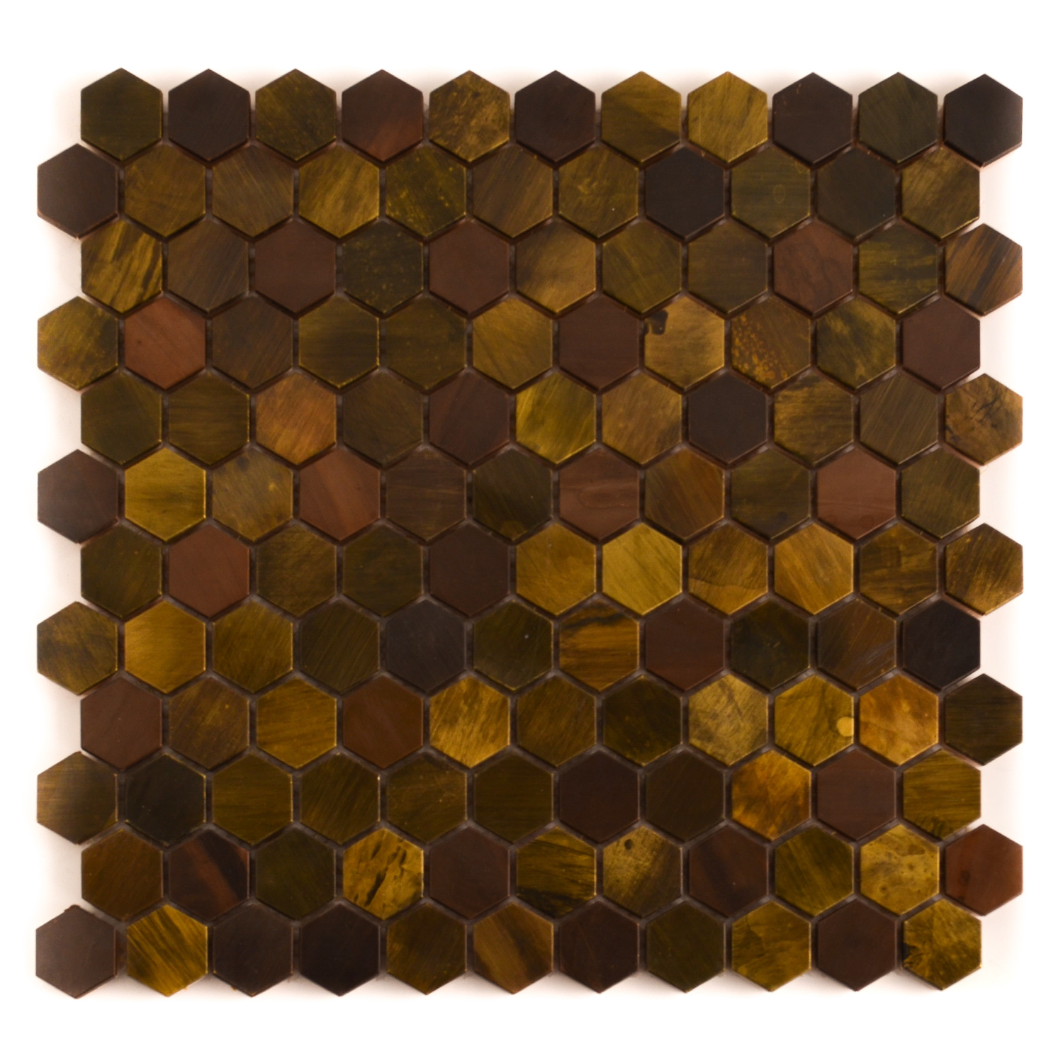 Sześciokątne płytki mozaikowe Copper Mali 